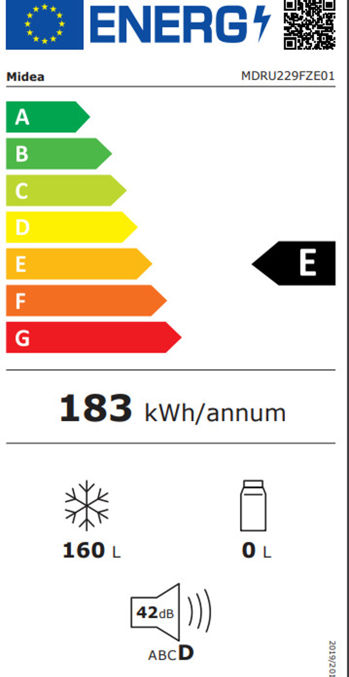Midea MDRU229FZE01  Orthios Katapsuktis 160lt 142x55x55cm - 3 ETIS EGuISI